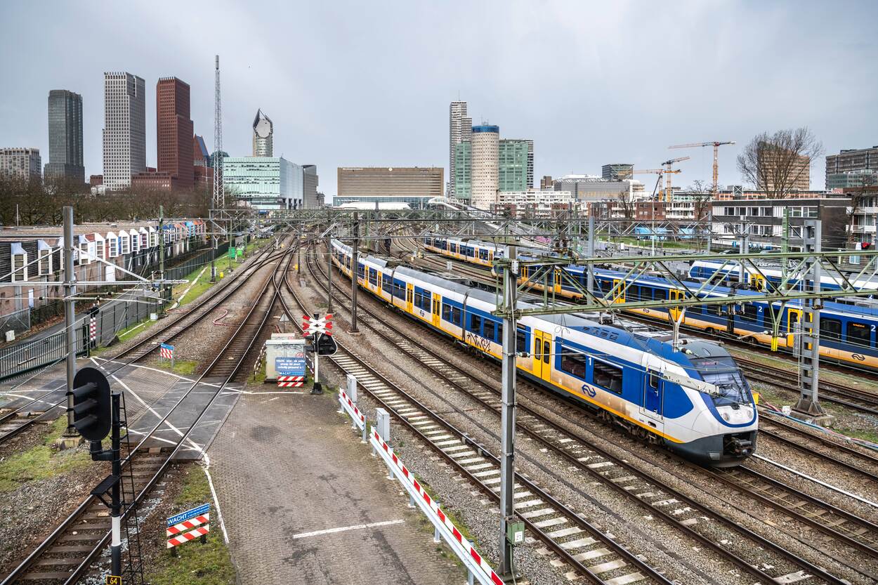 Decoratieve foto van stationsgebied Utrecht Centraal